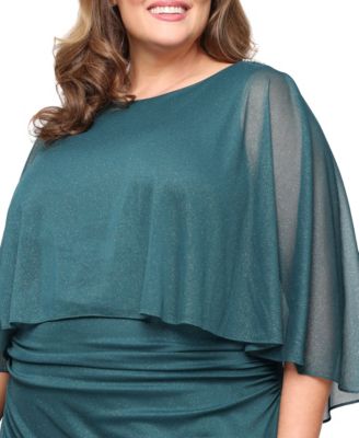 Plus Size Glitter Sheath Midi Dress