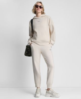 Women's Metallic Bubble Logo Drop Shoulder Pull-On Hoodie