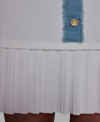 Women's Crewneck Ruffle Hem Dress