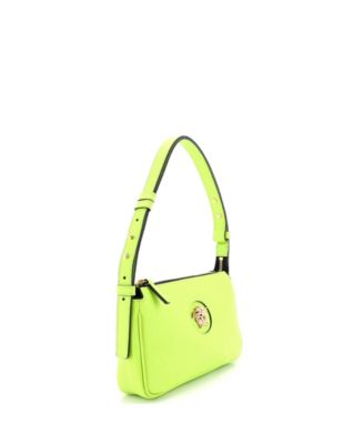 Medusa Chain Zip Shoulder Bag Leather