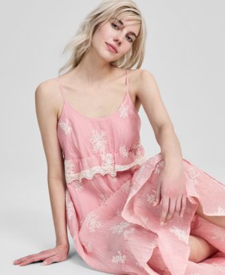 Women's Embroidered High-Low Maxi Dress, Macy's Exclusive
