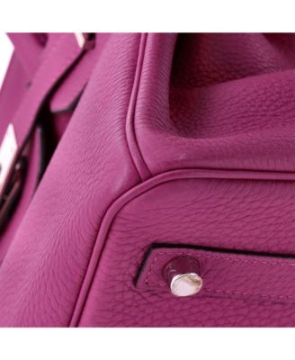 Birkin 30 Handbag Pink Togo with Palladium Hardware