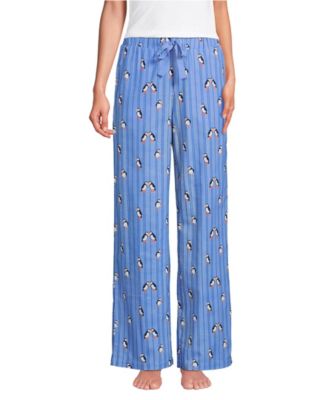 Women's Flannel Wide Leg Sleep Pants