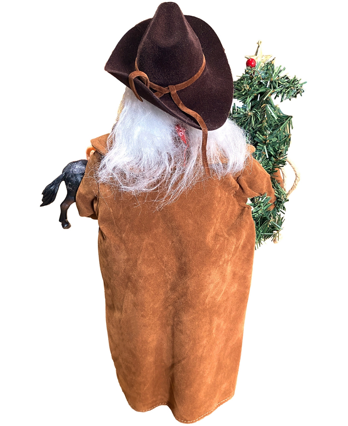 Santa's Workshop 18" Spirit Of The West Santa Claus In Brown