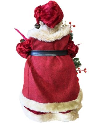 15" Cardinals in a Tree Santa Claus Figurine