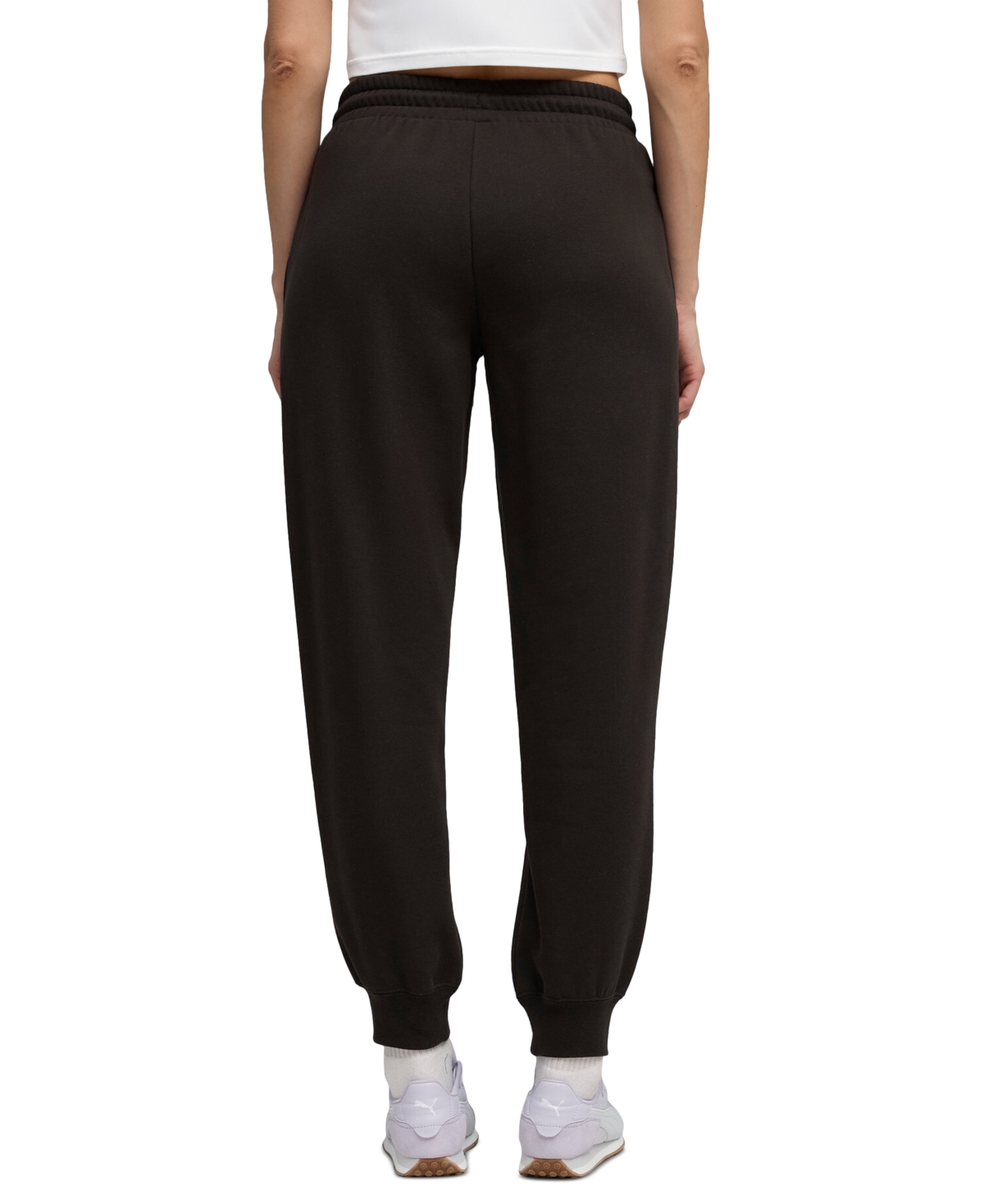Puma Women's Maximal Metallic Comfort Sweatpants In Black