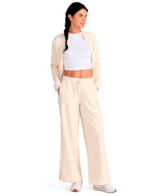Women's Textured Knit Wide Leg Pants