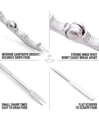 10-Piece Crab Crackers and Tools Set - Heavy Duty Crab Leg Crackers and Tools & Sharp Tines