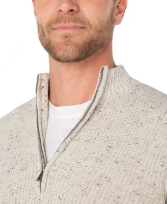 Men's Donegal Rib Quarter-Zip Sweater