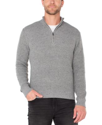 Men's Donegal Rib Quarter-Zip Sweater