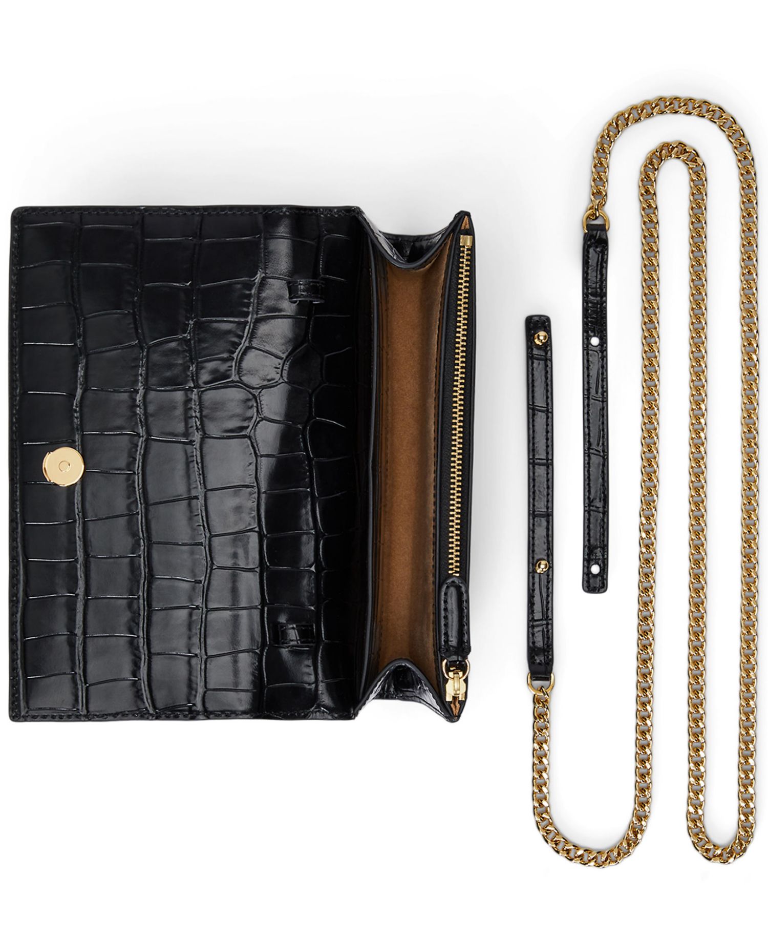 Adair II Croc-Embossed Small Crossbody Bag