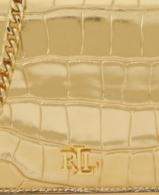 Croc-Embossed Medium Adair II Crossbody Bag