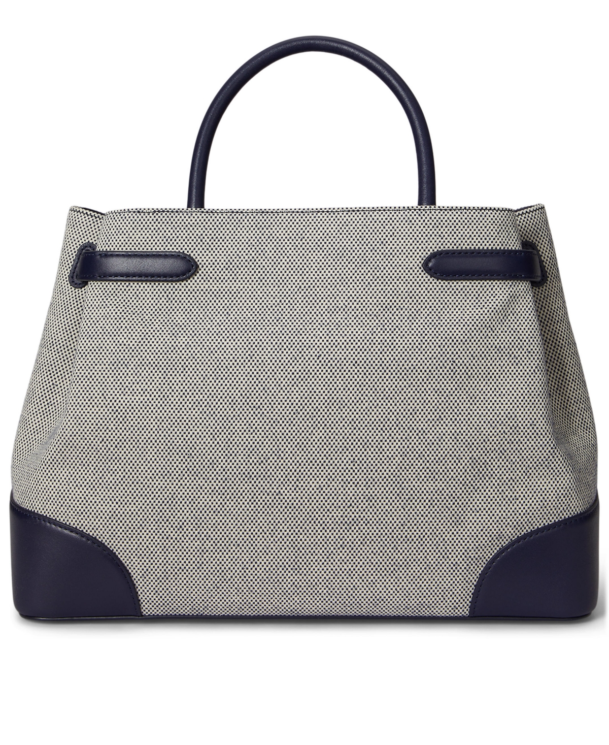 Lauren Ralph Lauren Blaike Large Cross-Dyed Canvas Satchel Bag