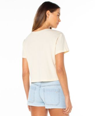 Women's Sealife Border Cropped Boxy Short-Sleeve T-Shirt