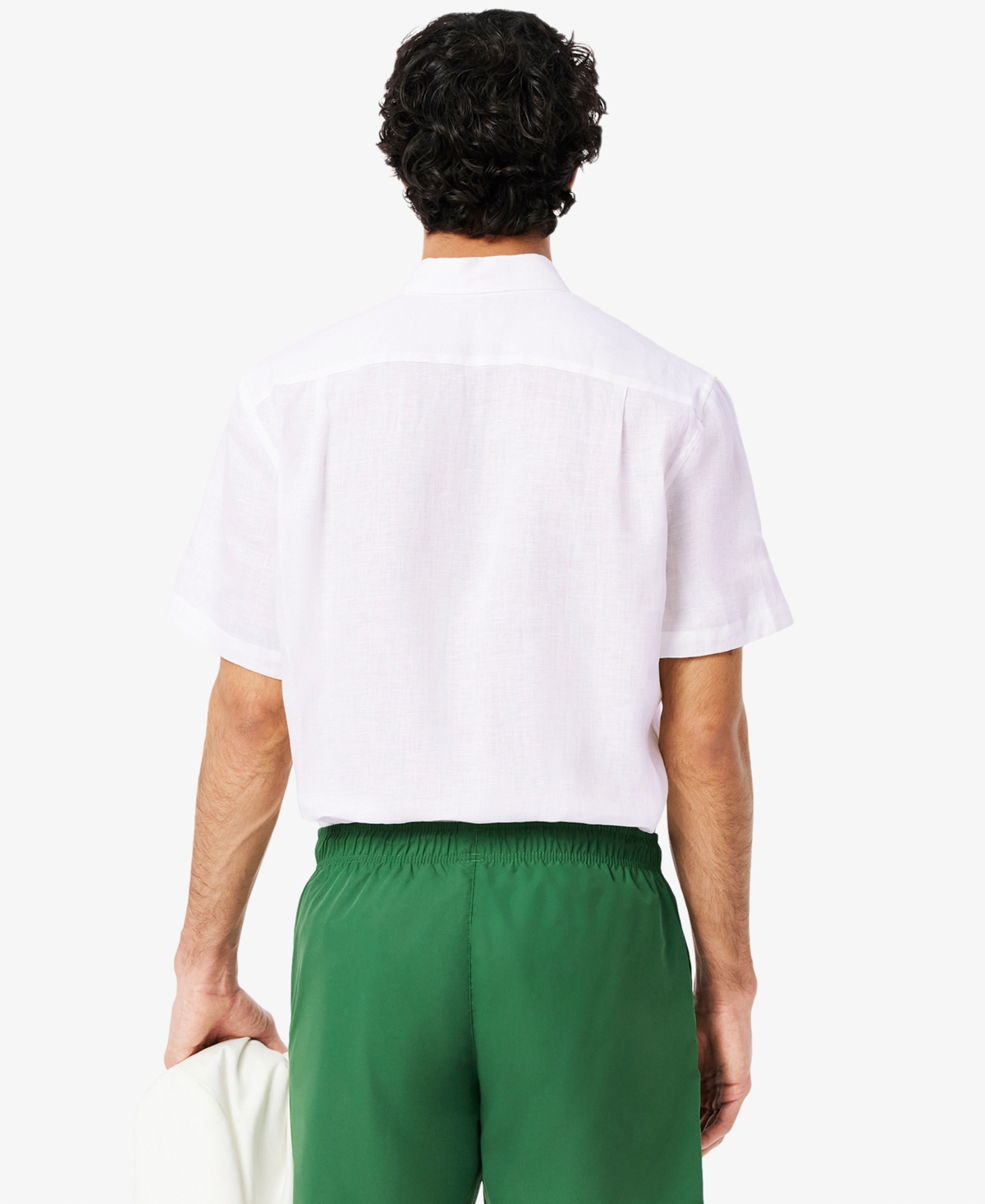 Lacoste Men's Regular-Fit Logo Linen Shirt