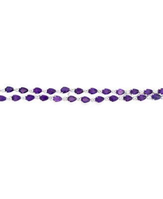 Amethyst (14.7 ct. t.w.) and White Topaz (1.65 ct. t.w.) Bracelet in Sterling Silver (also in Garnet and Sky Blue Topaz)