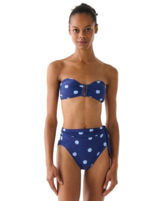 Kate Spade Women's Ring Front Bandeau Top and High Waist Bottom