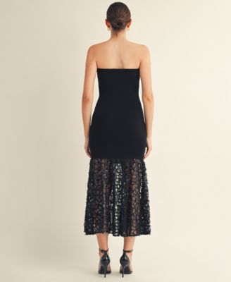 Women's Delisia Strapless Drop Waist Long Dress