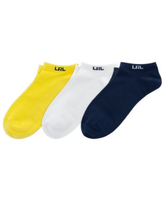 Lauren Ralph Lauren - Women's Open Mesh Low Cut Socks, 3-Pack