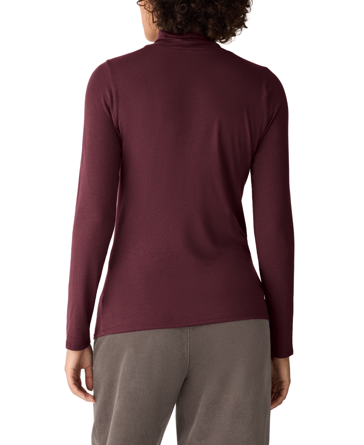 Eileen Fisher Women's Turtleneck Sweater, Regular And Plus In Burgundy