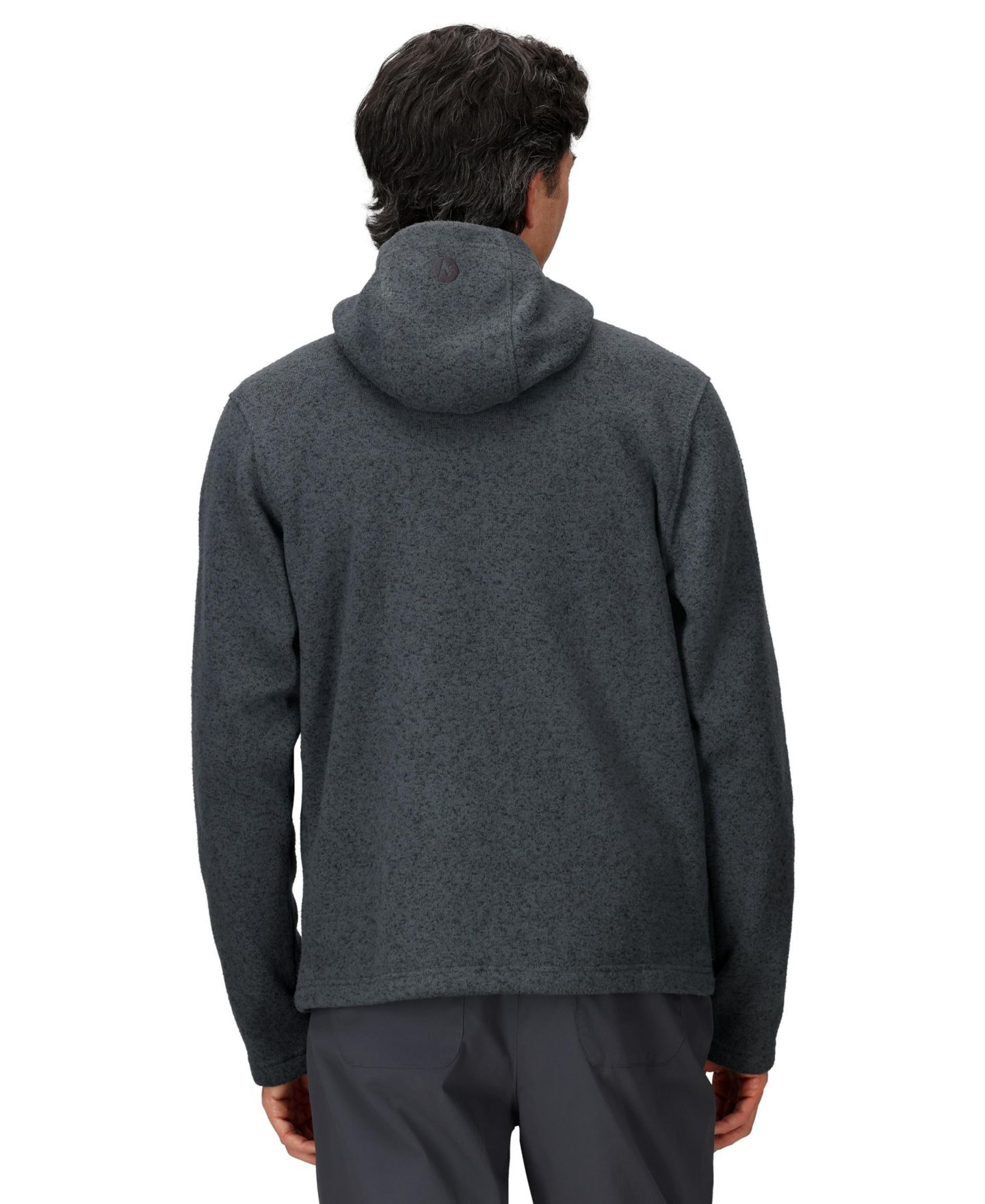 Мужское худи Marmot Drop Line Full-Zip, цвет: Стальной оникс меланжевый — фото 4