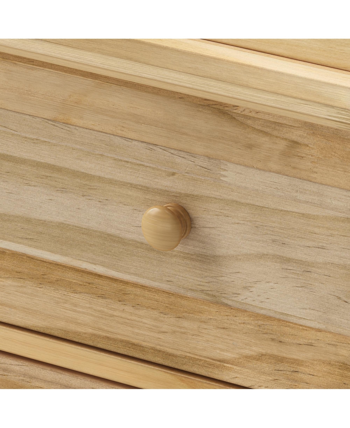 Homsee Solid Wood Changing Table with 9 Drawers and Guardrails，Chest of Drawers