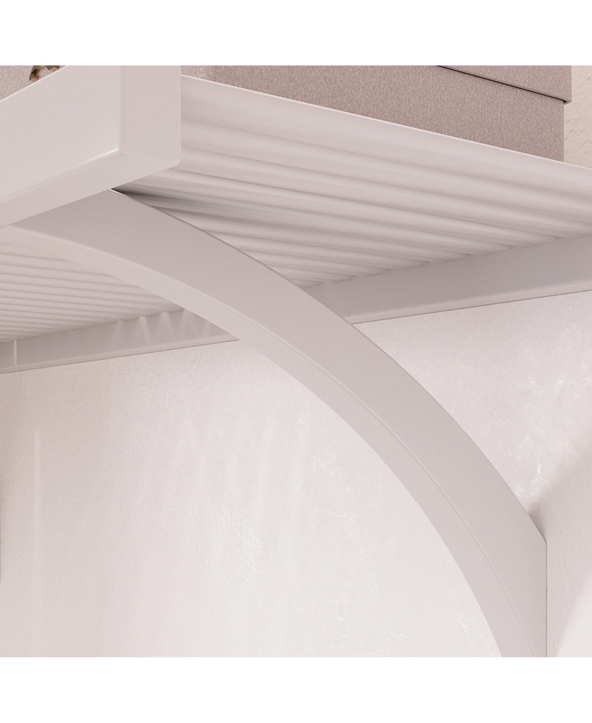 Solid Wood Reach-In Closet Organizer with 5 Shaker Style Drawers and Glass Doors