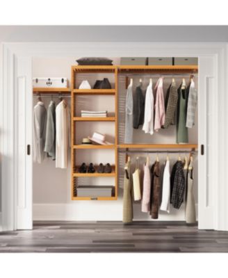 Solid Wood Reach-In Closet Organizer
