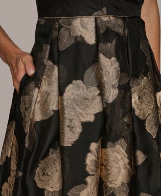 Women's One Shoulder Print Ball Gown