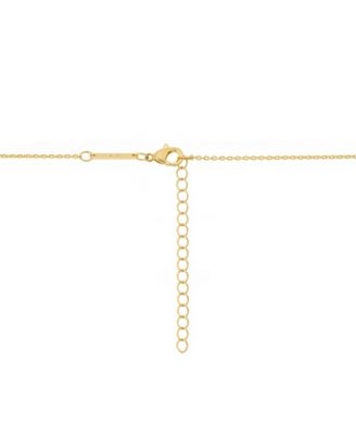 Mother of Pearl Gold Plated Cross Pendant Necklace