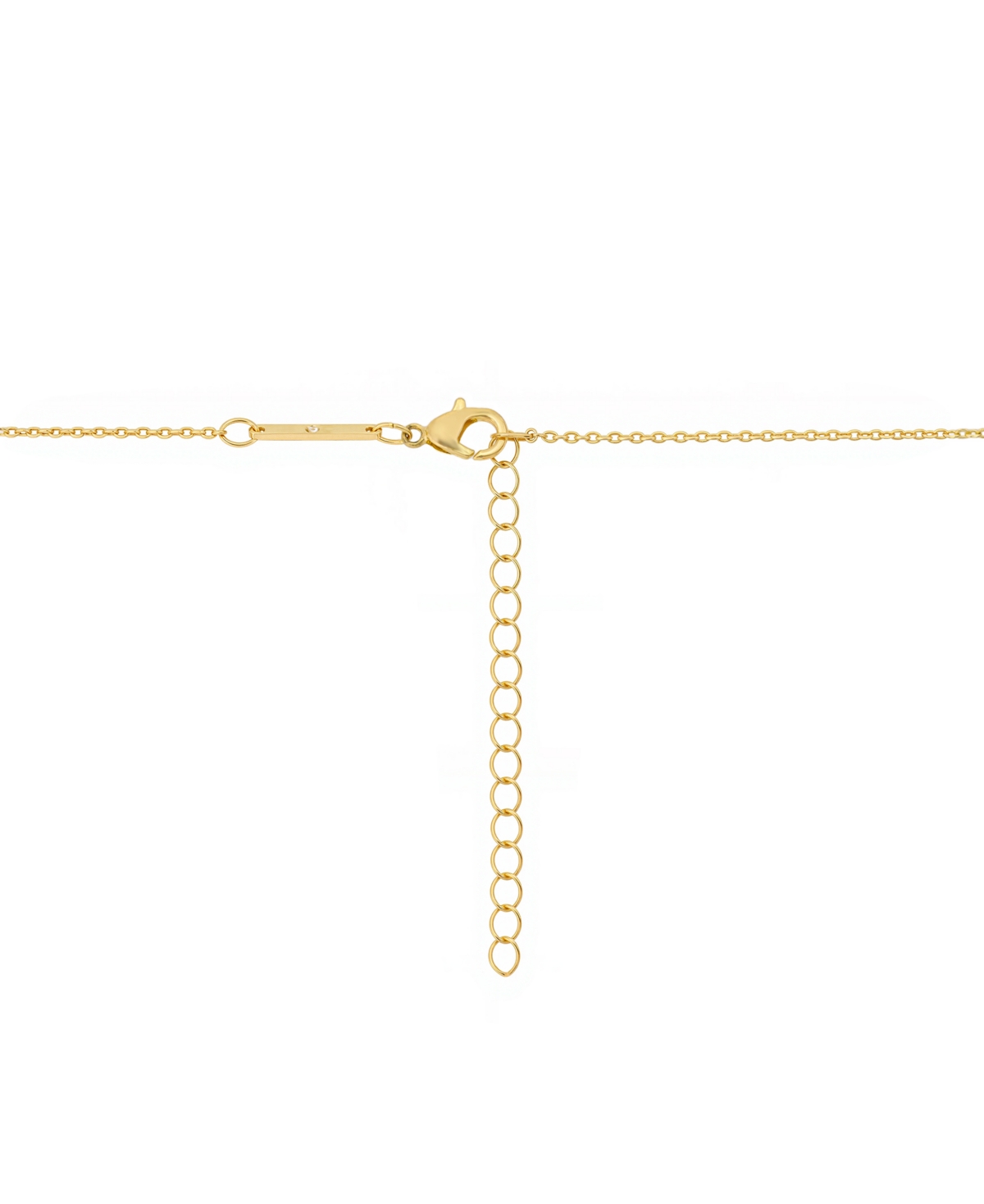 Unwritten Mother Of Pearl Gold Plated Cross Pendant Necklace In Gold