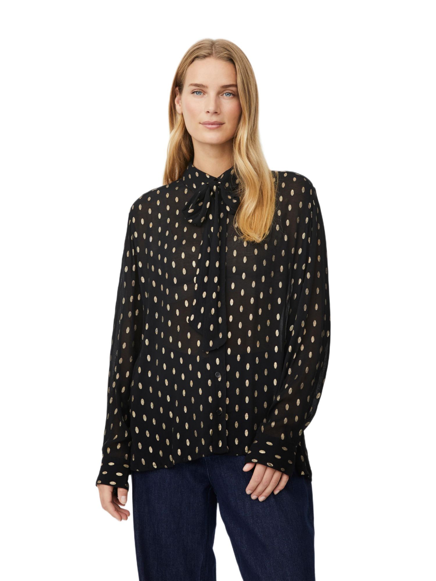 Women's MaInoria Neck Tie Shirt