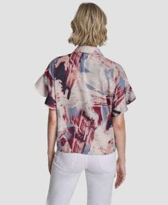 Women's Short-Sleeve Button-Front Shirt