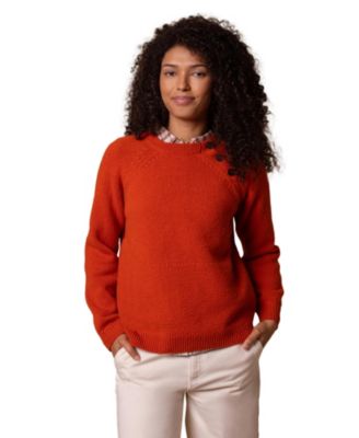 Women's Lambswool Button Neck Sweater