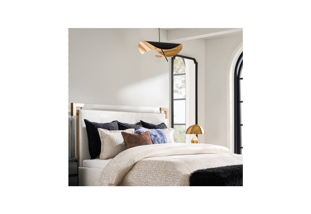 Z Gallerie Doyer Gold Leaf Chandelier 23.5"