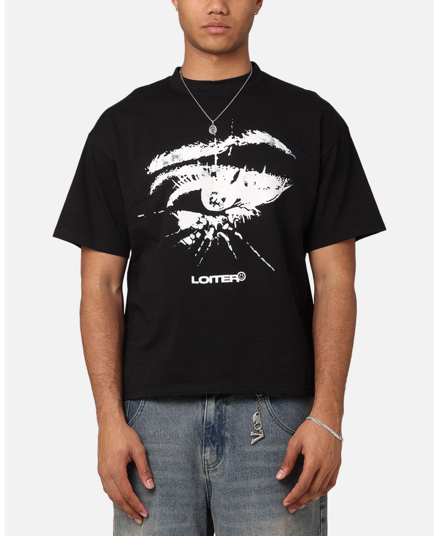 Мужская футболка Loiter Eyes Cant Lie Tee, цвет: Чёрный — фото 1