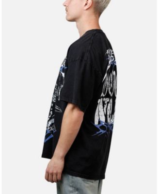 Faded Print Flannel Shirt