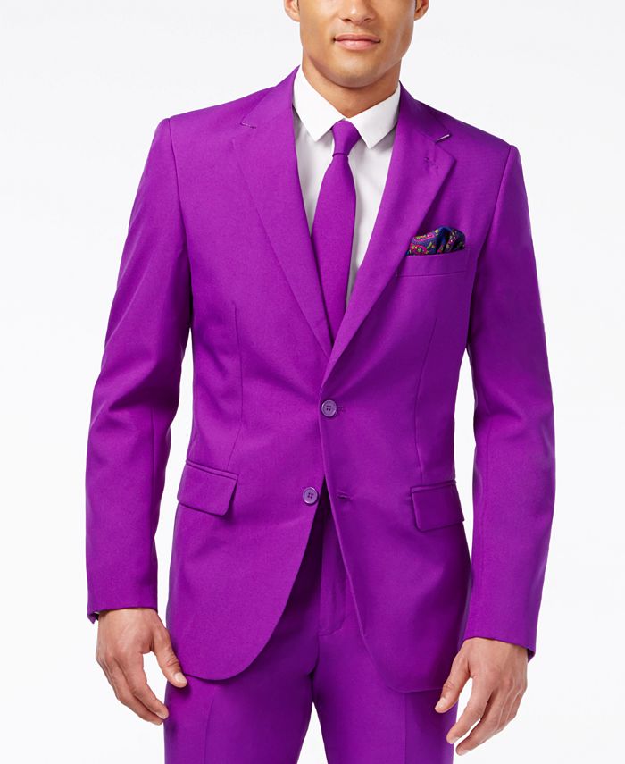 OppoSuits Men's Purple Prince Solid Suit - Macy's