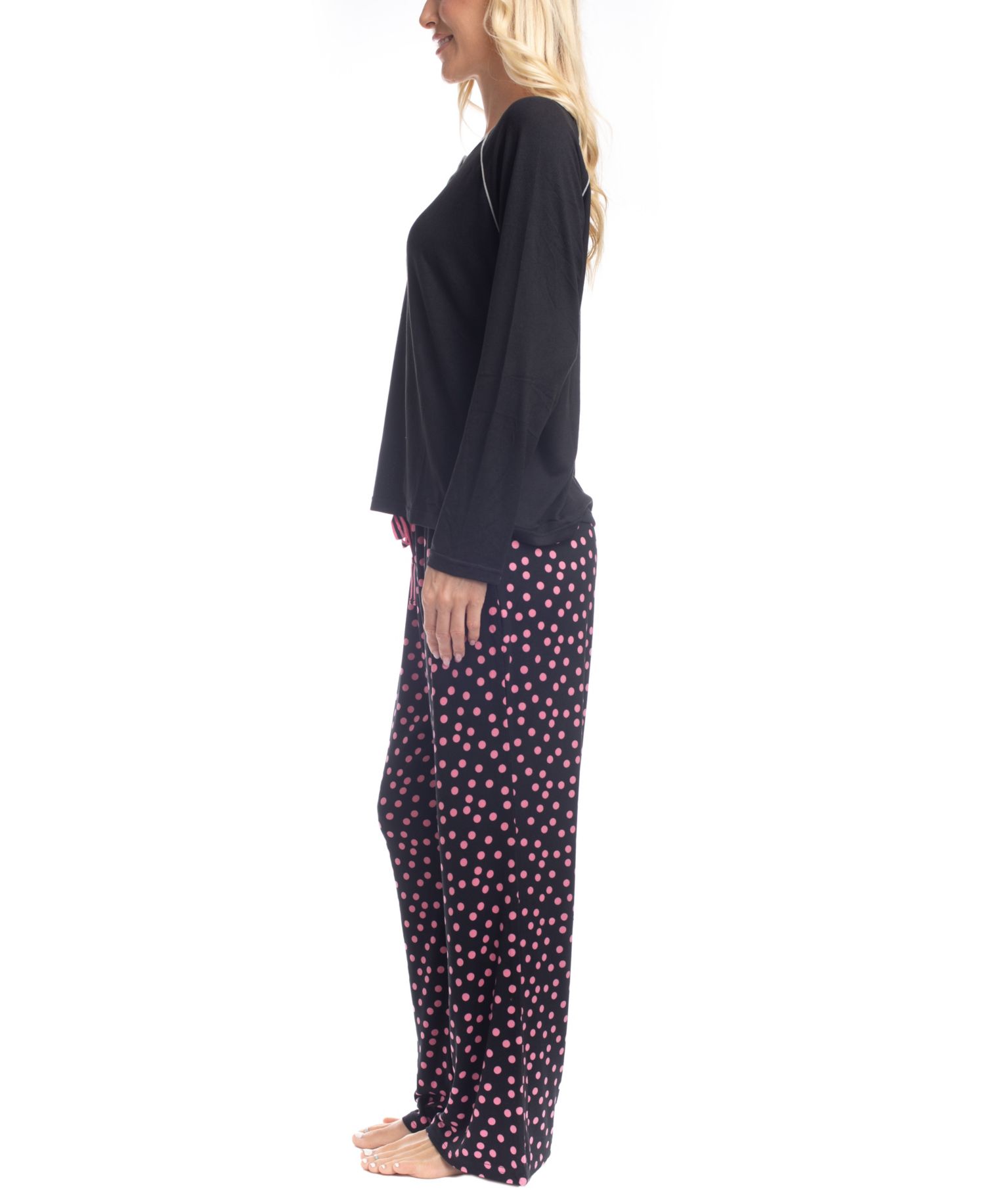 Cherry Merry Henley PJ Set