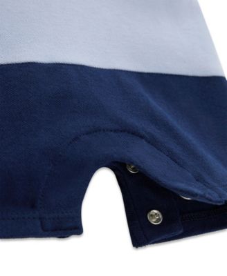 Baby Boys' Stretch Piquet Short-Sleeve Shortall