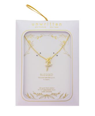 Cubic Zirconia Cross Round Cubic Zirconia Necklace