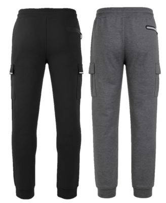 Men's Slim-Fit Tech Fleece Cargo Jogger Pants, 2-Pack