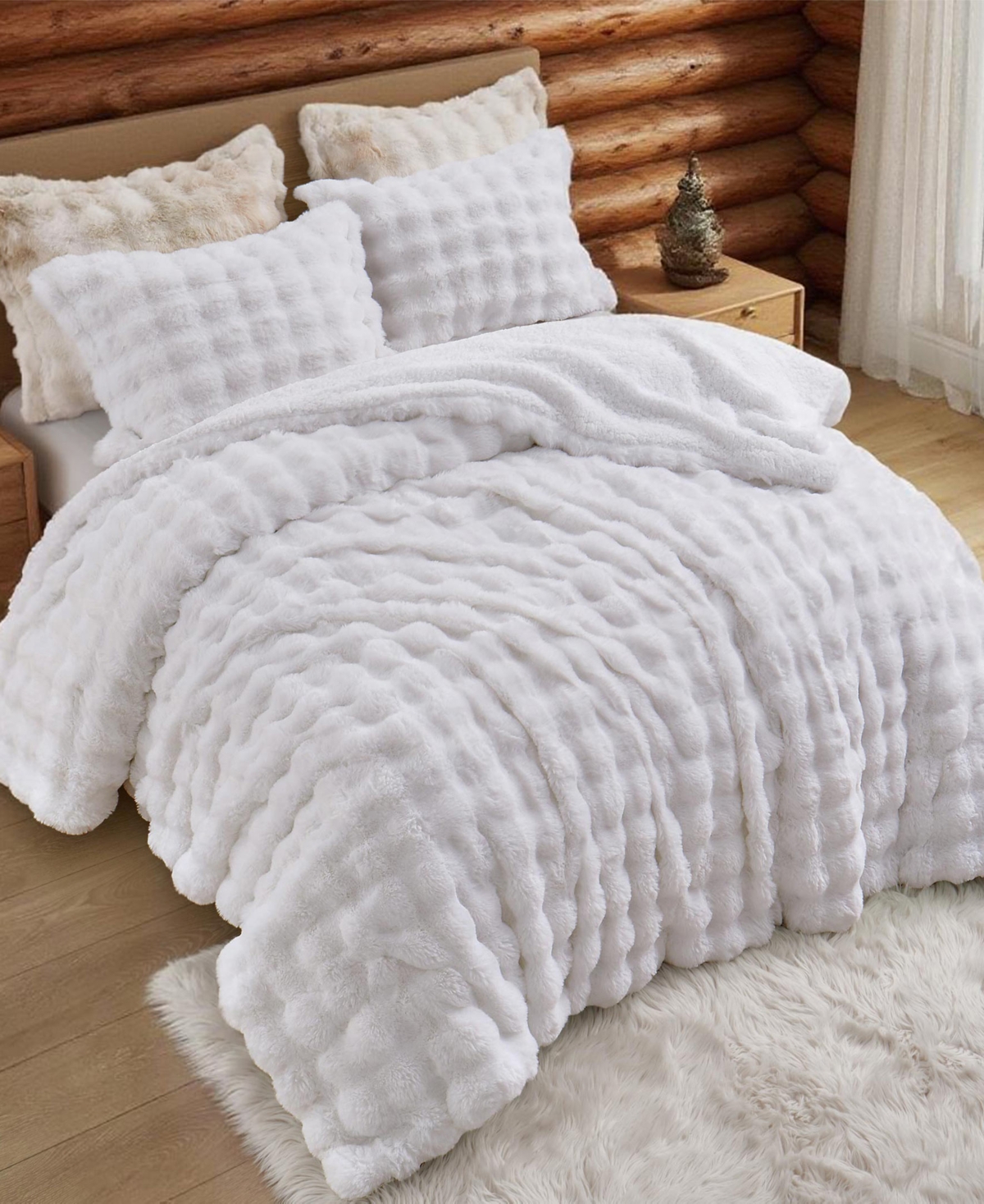 Unikome Faux Fur Reversible Comforter