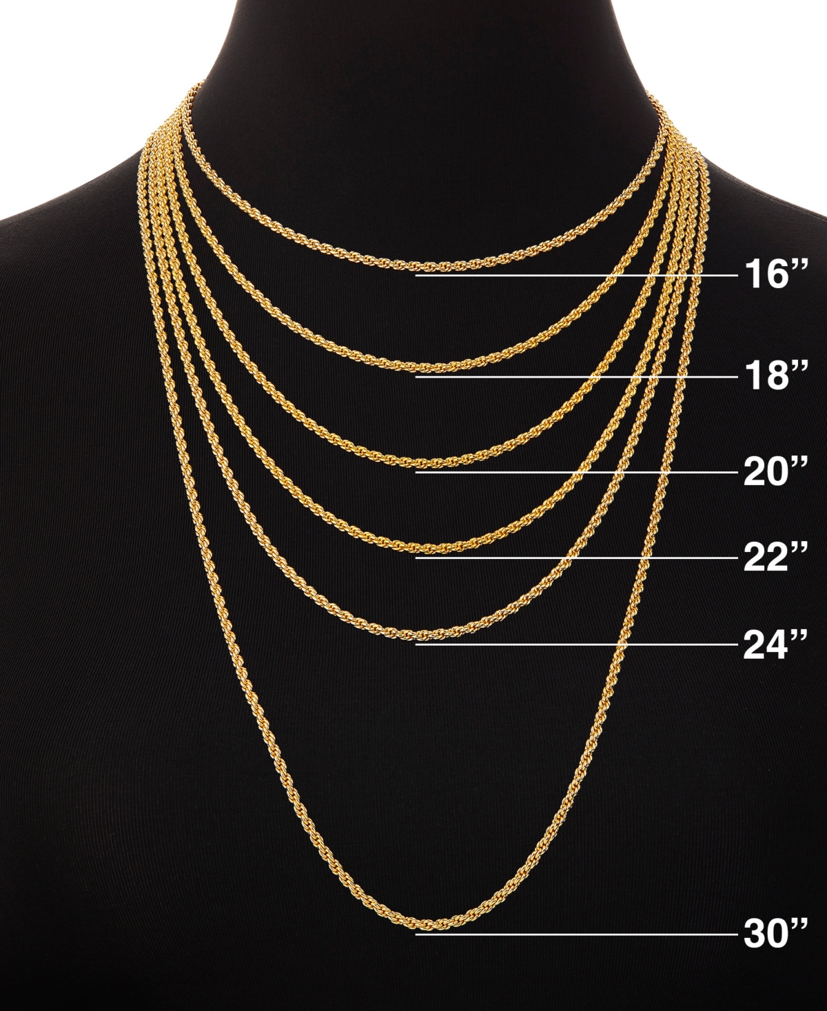 Holiday Lane Letter Initial Charm Necklace in Gold Over Sterling Silver, Macy's Exclusive