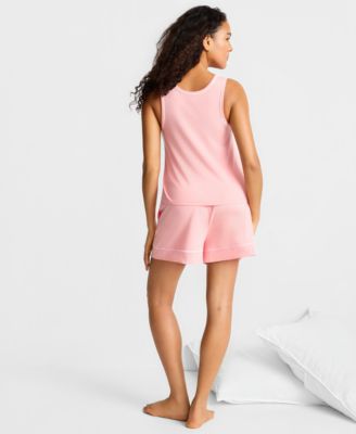 Women's Henley Tank & Shorts Pajama Set