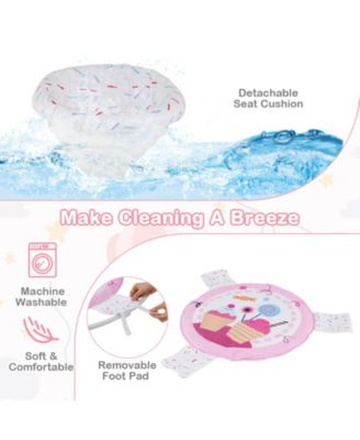 Baby Stationary Activity Center Infant Jumper with Removable Foot Pad