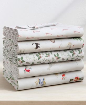 Ultra-Soft Turkish Cotton Flannel Holiday Print Sheet Set