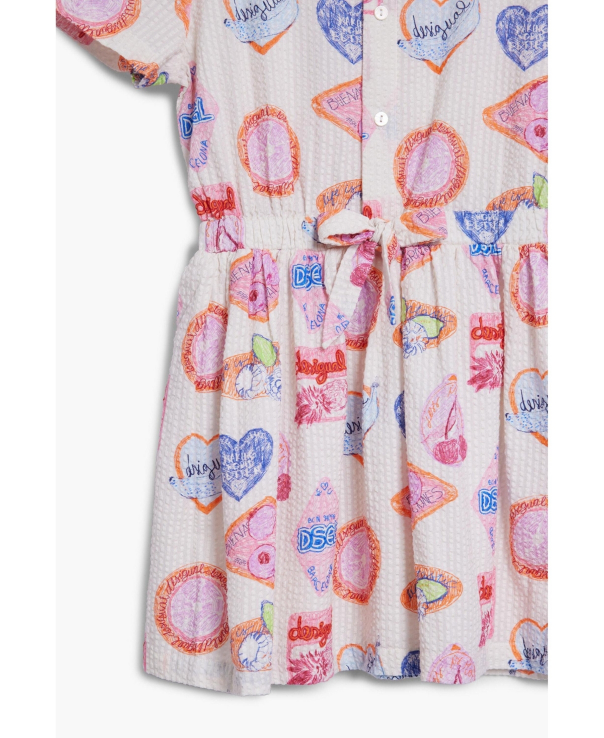 Desigual Girls's Shirt dress stamps