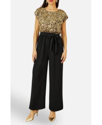 Women's Sequin Top Stretch Jumpsuit