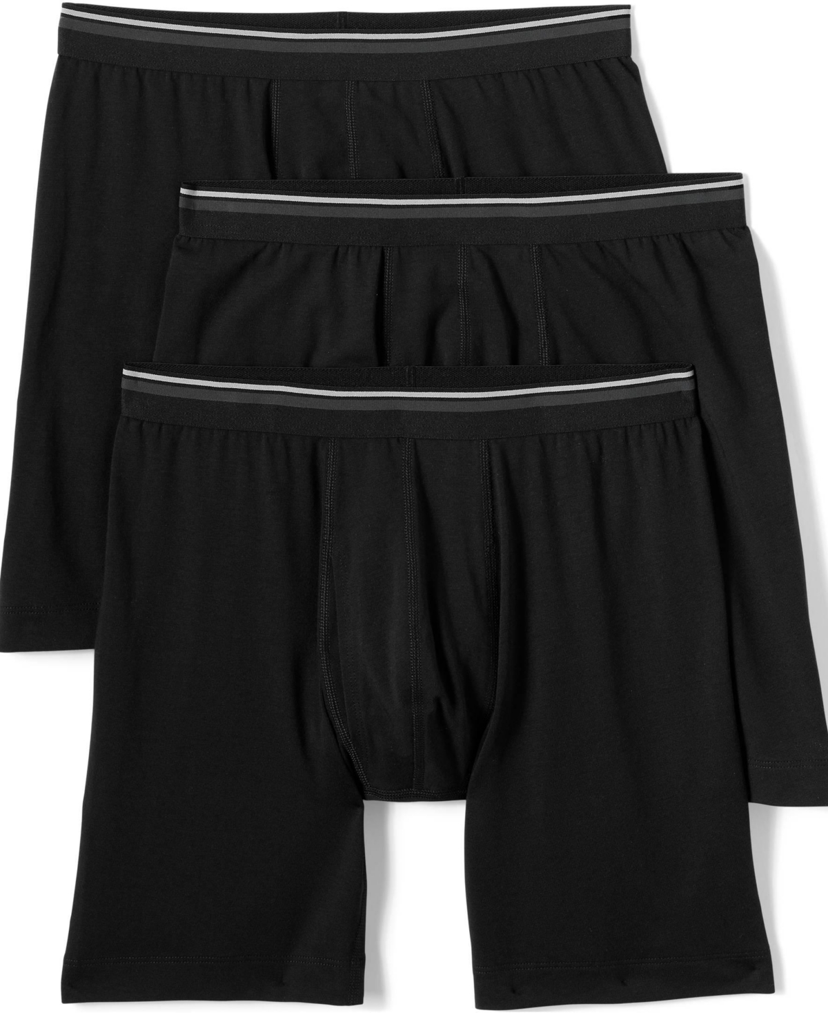 Lands' End Men's Comfort Knit Boxer Brief 7" Inseam Set